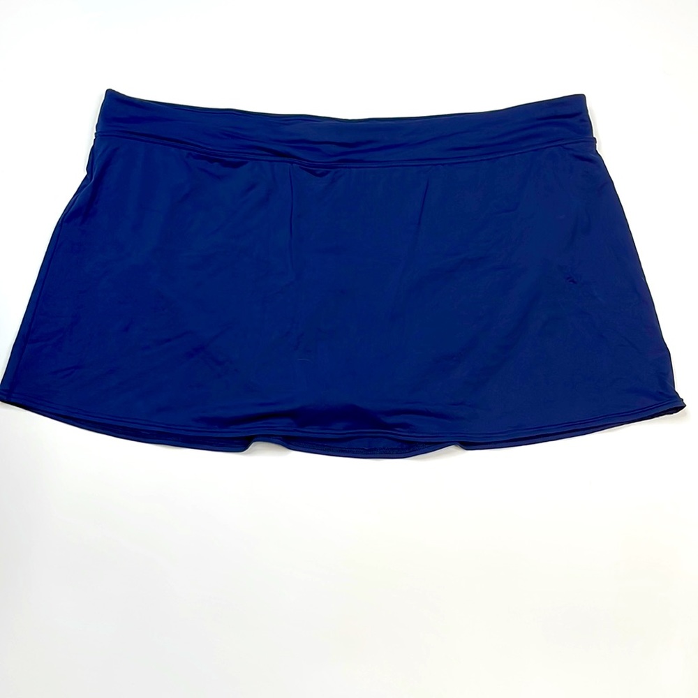 Lands End Navy Blue A-line Swim Skirt Size 20W